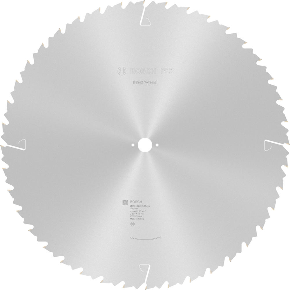 Image of Bosch PRO Wood Cutting Table Saw Blade 600mm 40T 30mm