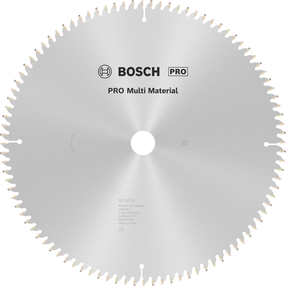 Image of Bosch PRO Multi Material Cutting Mitre and Table Saw Blade 350mm 90T 30mm