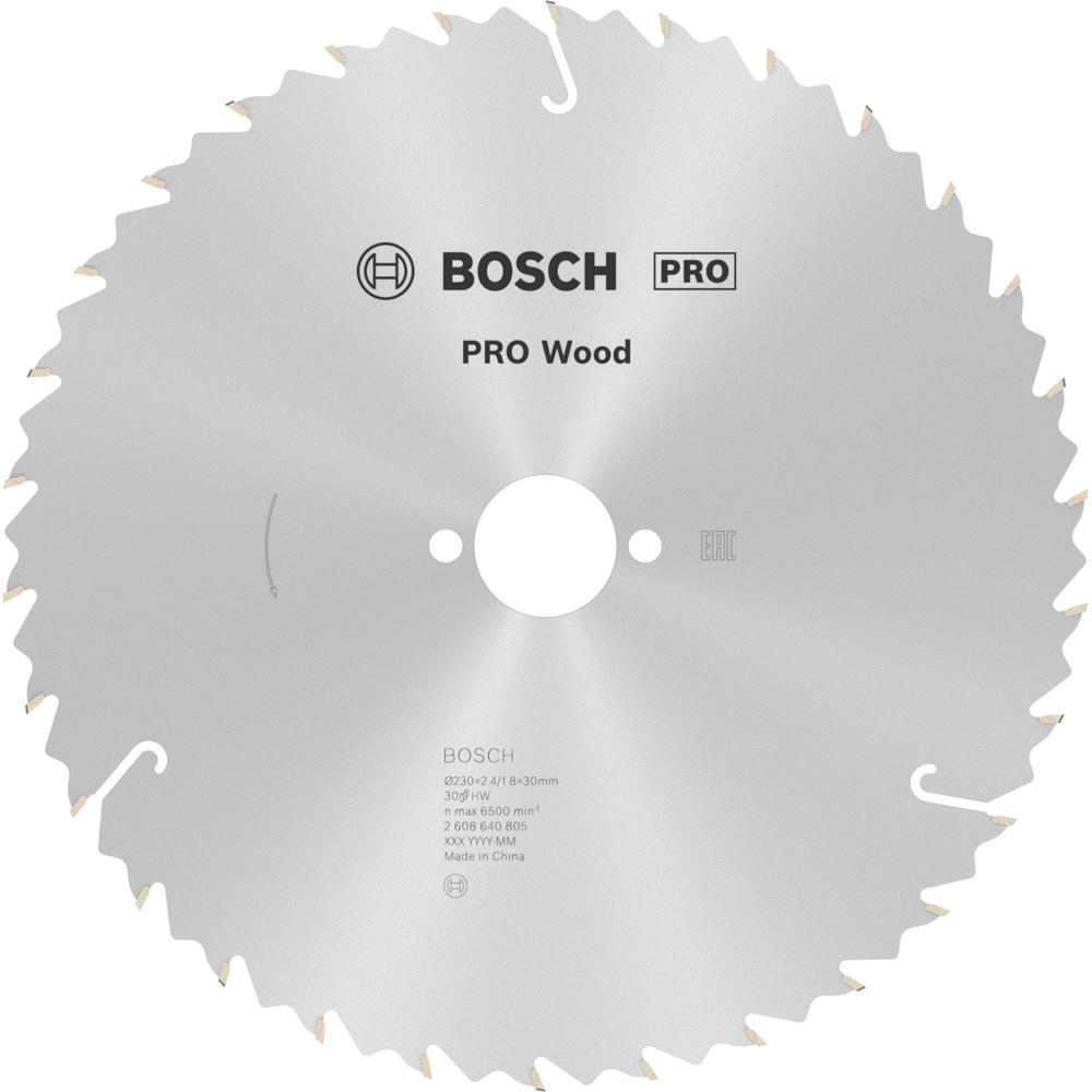 Image of Bosch PRO Speedline Wood Cutting Saw Blade 230mm 30T 30mm