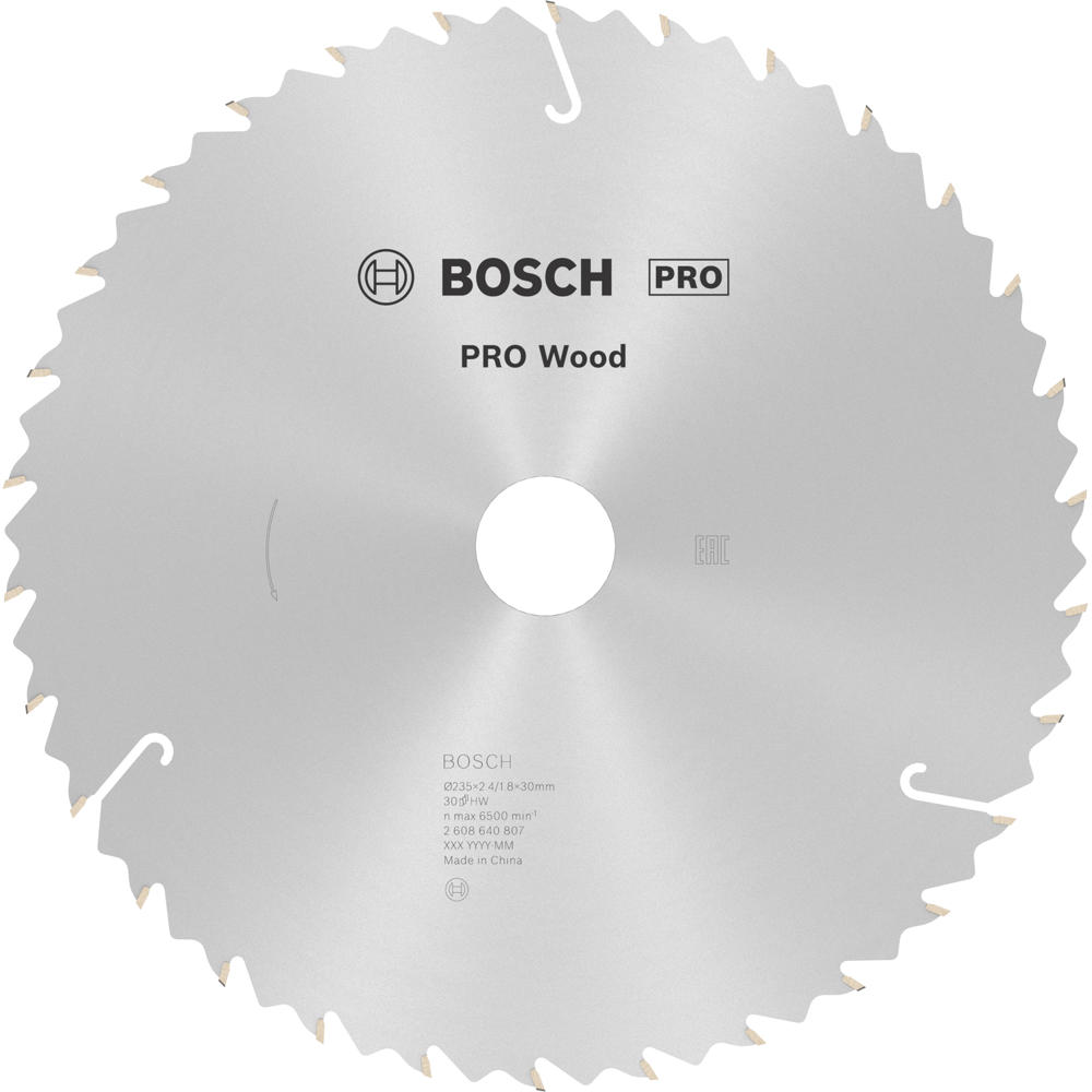 Image of Bosch PRO Speedline Wood Cutting Saw Blade 235mm 30T 30mm
