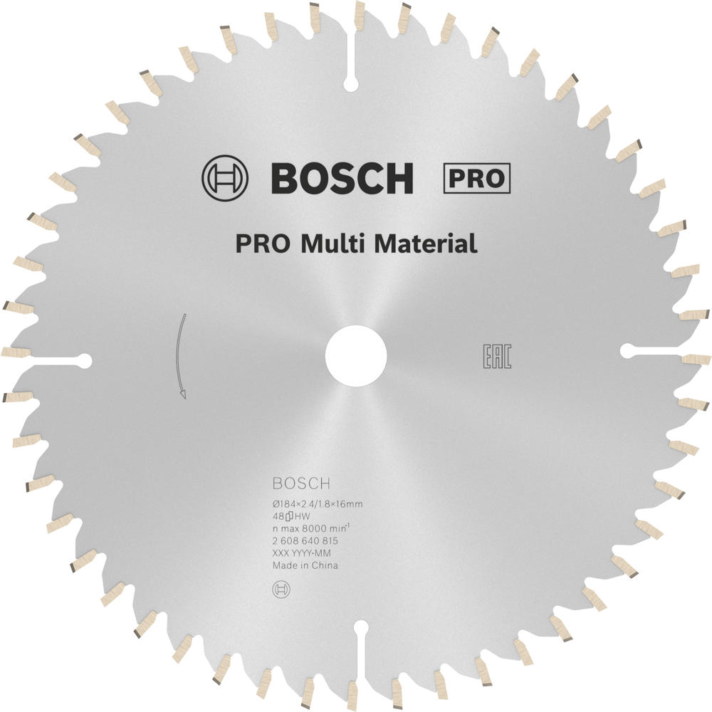 Bosch PRO Multi Material Cutting Mitre and Table Saw Blade 305mm 96T 30mm