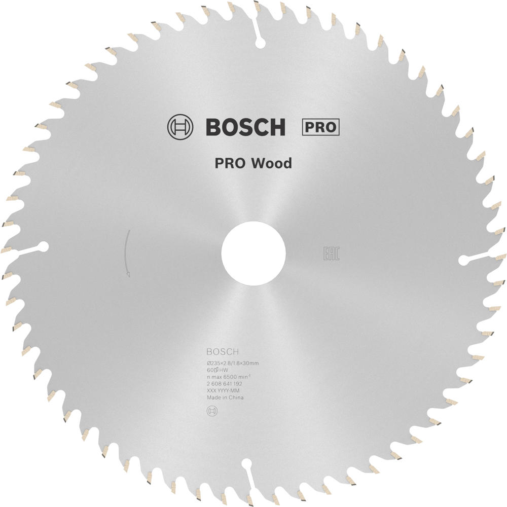 Image of Bosch PRO Optiline Wood Cutting Saw Blade 235mm 60T 30mm