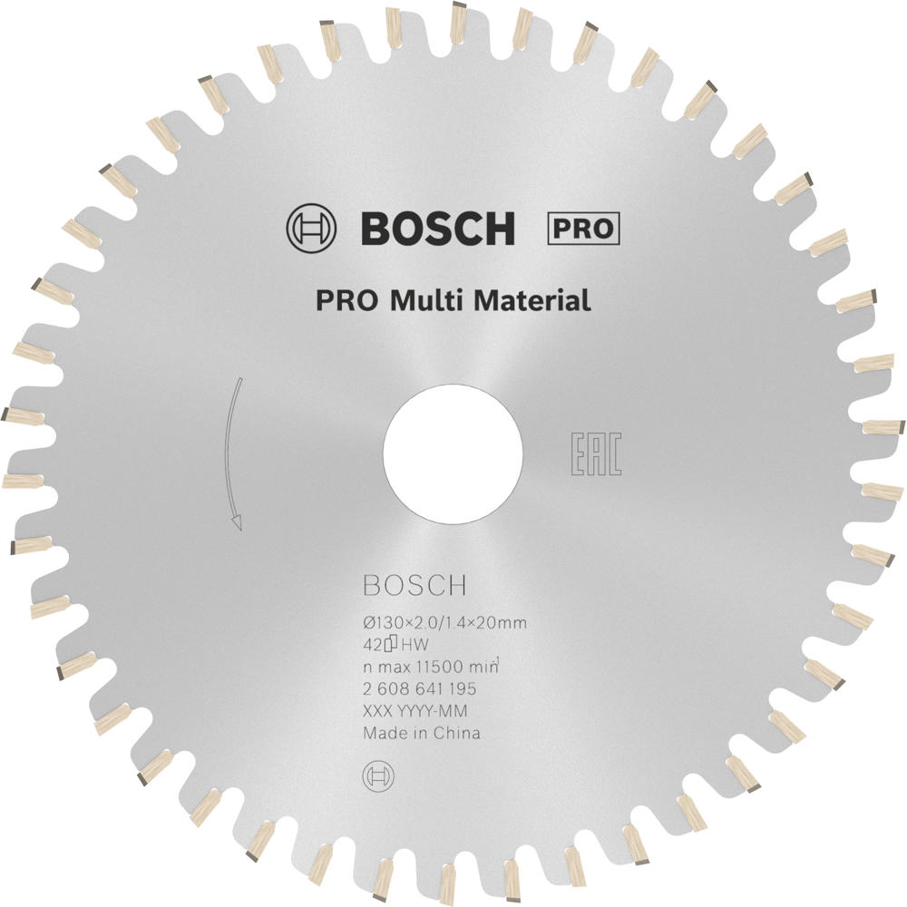 Image of Bosch PRO Multi Material Cutting Saw Blade 130mm 42T 20mm