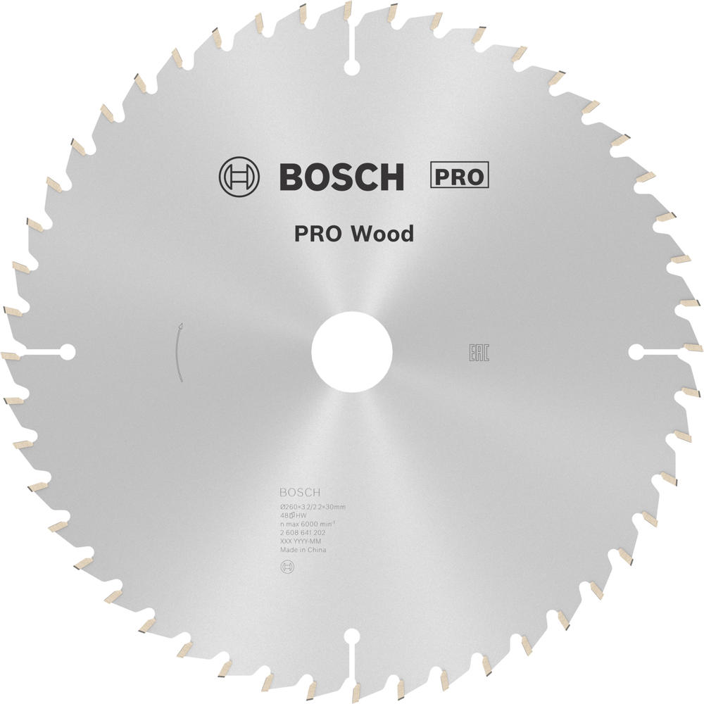 Image of Bosch PRO Wood Cutting Mitre Saw Blade 260mm 48T 30mm