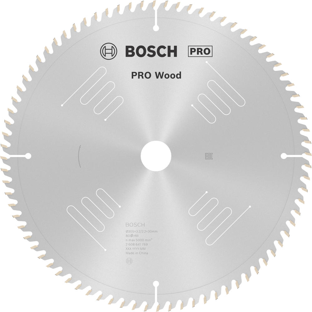 Image of Bosch PRO Wood Cutting Mitre Saw Blade 305mm 80T 30mm