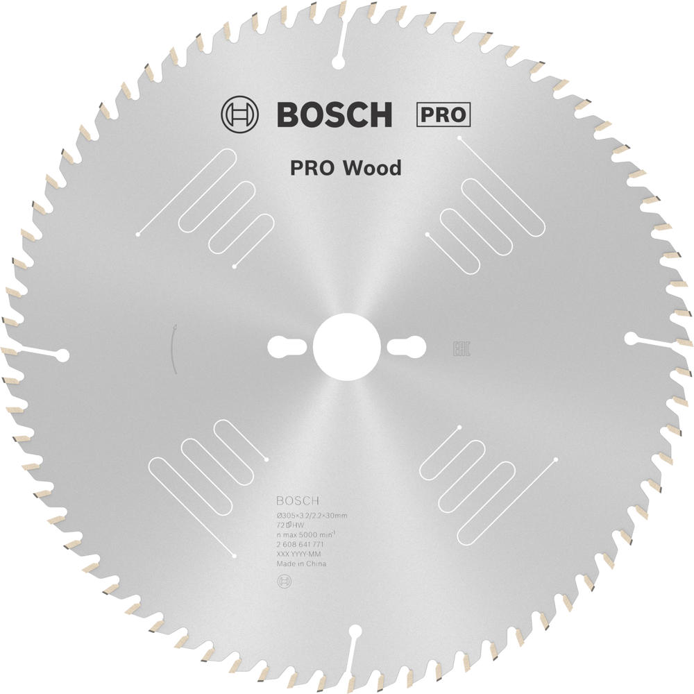 Image of Bosch PRO Optiline Wood Cutting Table Saw Blade 305mm 72T 30mm