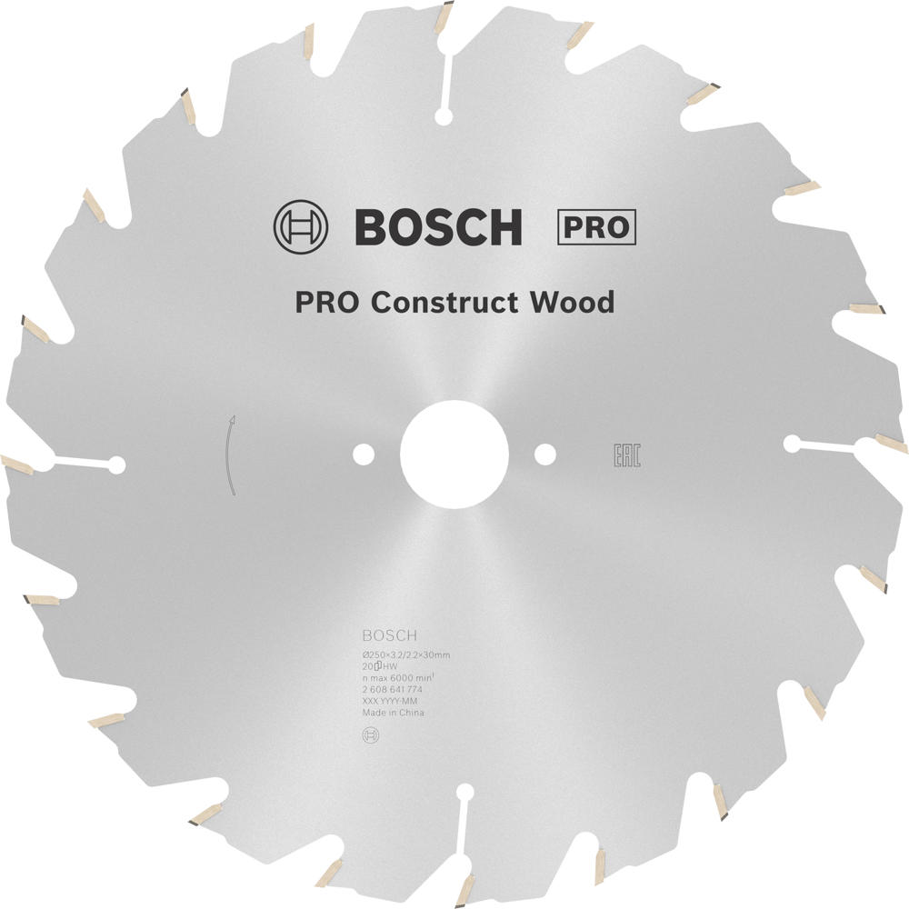 Bosch PRO Construct Nail Proof Wood Cutting Table Saw Blade 400mm 28T 30mm