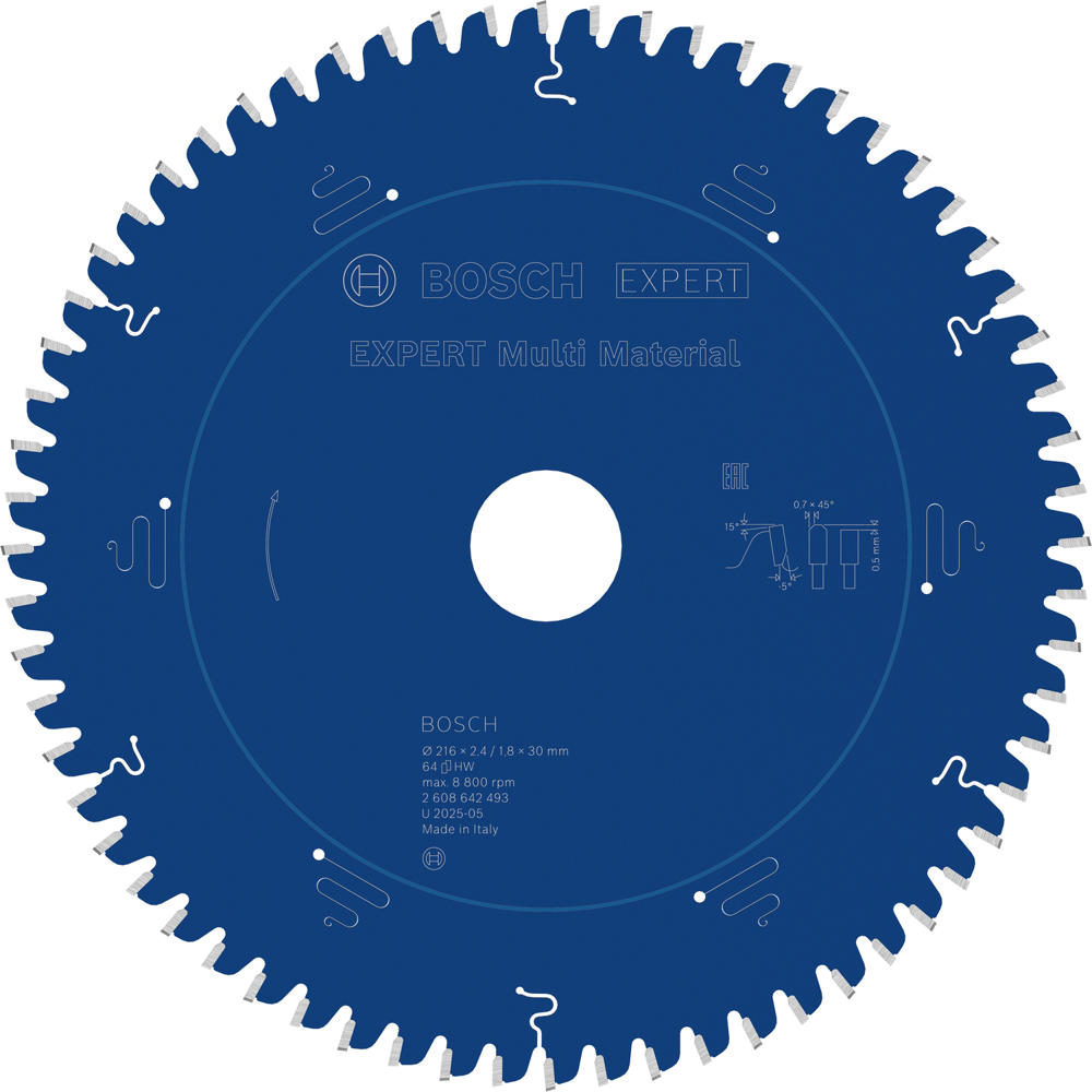 Bosch EXPERT Multi Material Cutting Saw Blade 254mm 80T 30mm