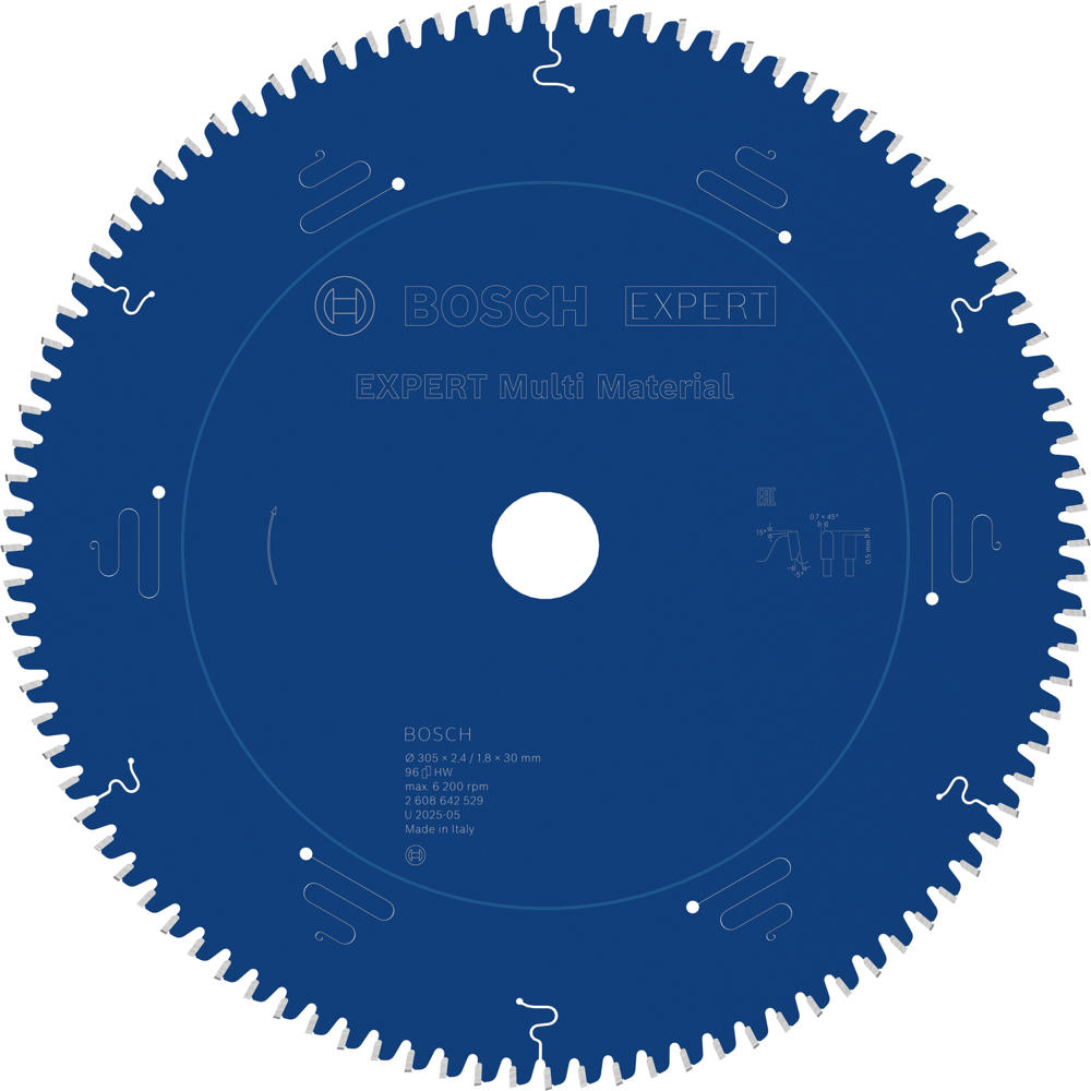 Image of Bosch EXPERT Multi Material Cutting Saw Blade 305mm 96T 30mm