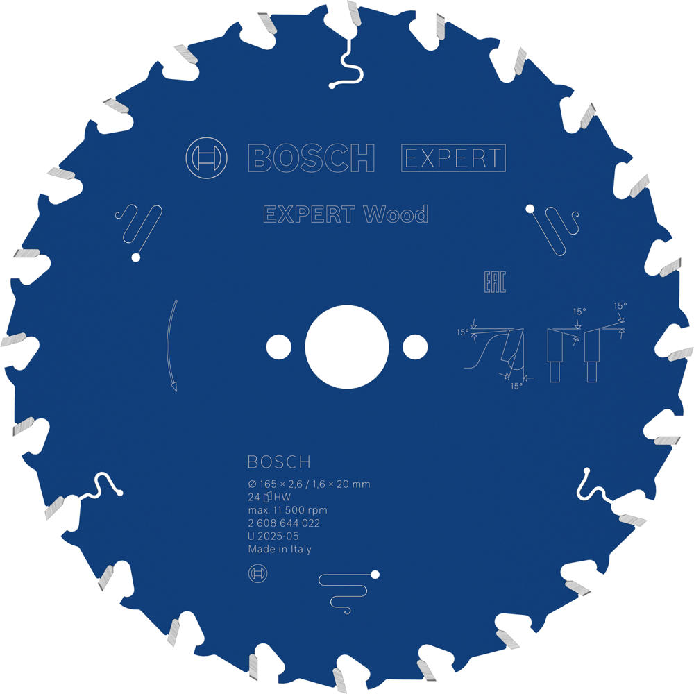 Bosch EXPERT Wood Cutting Saw Blade 190mm 48T 30mm