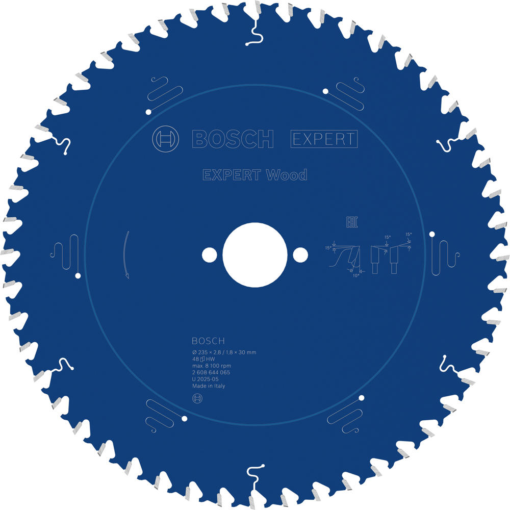Image of Bosch EXPERT Wood Cutting Saw Blade 235mm 48T 30mm