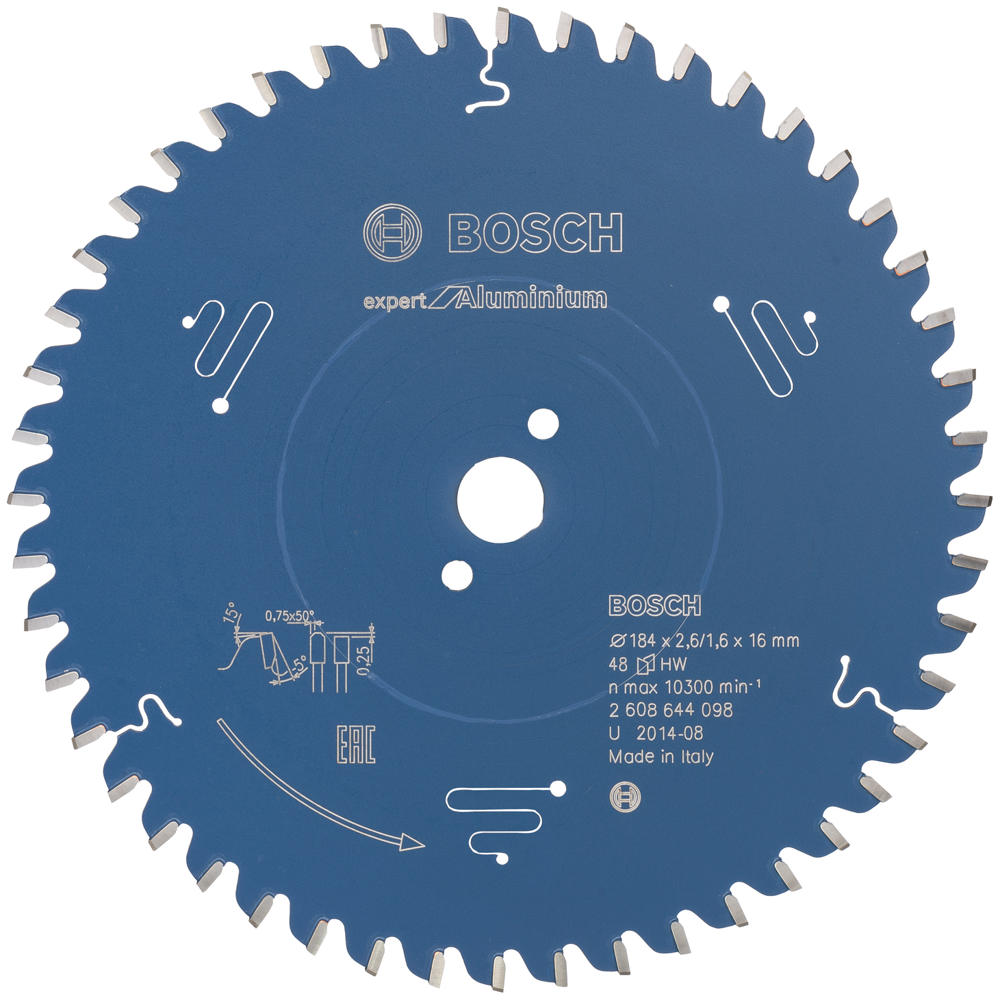 Bosch EXPERT Aluminium Cutting Saw Blade 190mm 56T 20mm