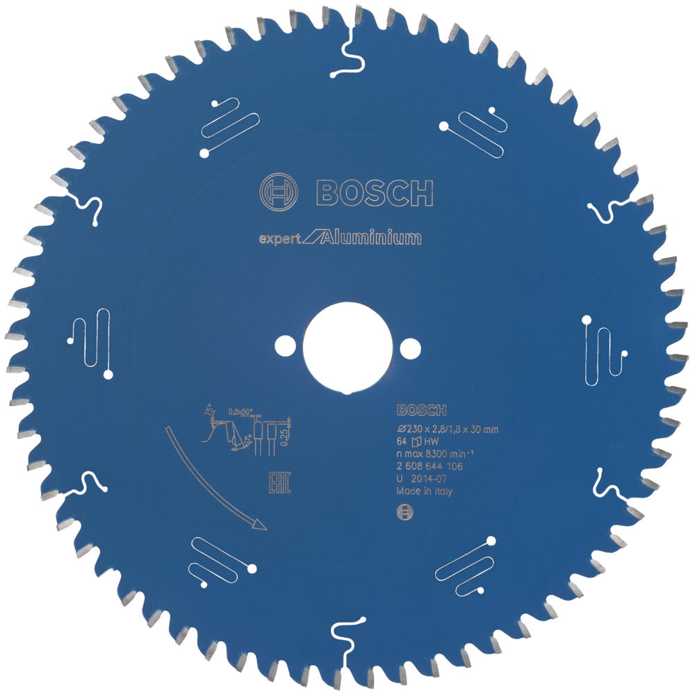 Image of Bosch EXPERT Aluminium Cutting Saw Blade 230mm 64T 30mm