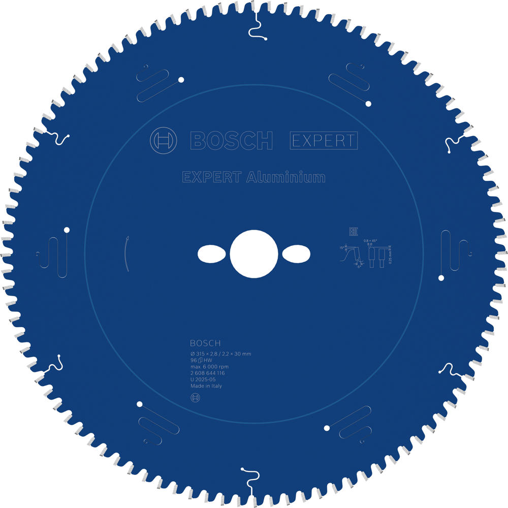 Image of Bosch EXPERT Aluminium Cutting Saw Blade 315mm 96T 30mm