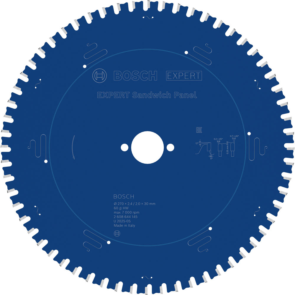 Image of Bosch EXPERT Circular Saw Blade for Sandwich Panel 270mm 60T 30mm