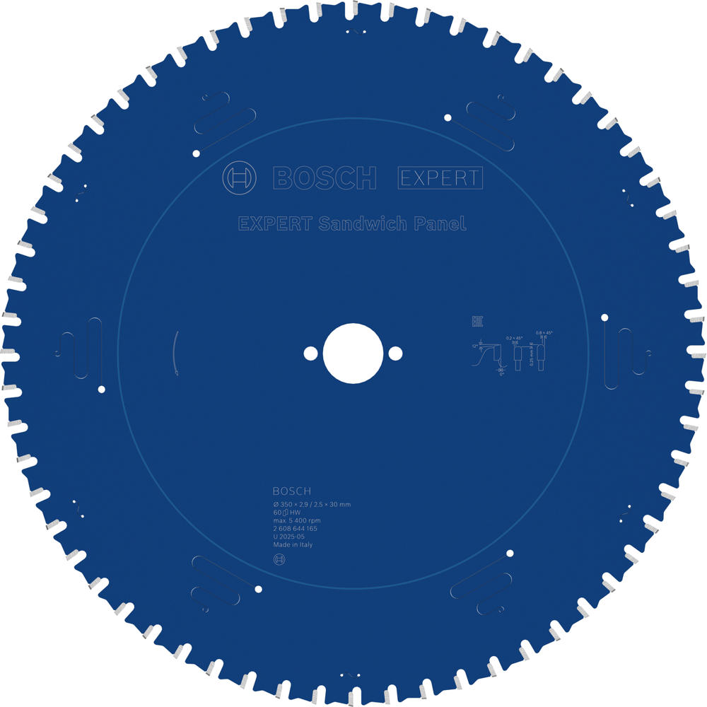 Image of Bosch EXPERT Circular Saw Blade for Sandwich Panel 350mm 60T 30mm