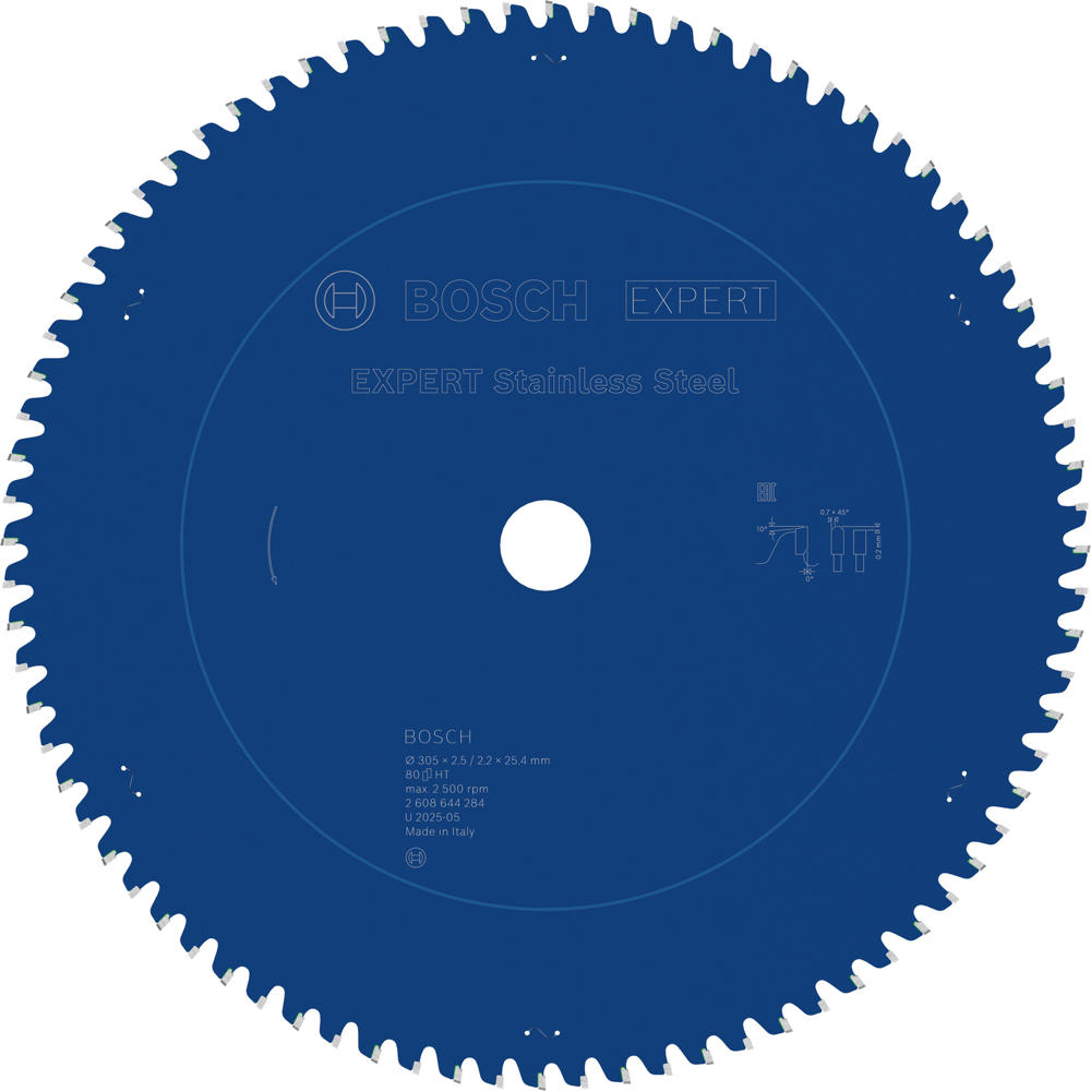 Image of Bosch EXPERT Stainless Steel Cutting Saw Blade 305mm 80T 25.4mm