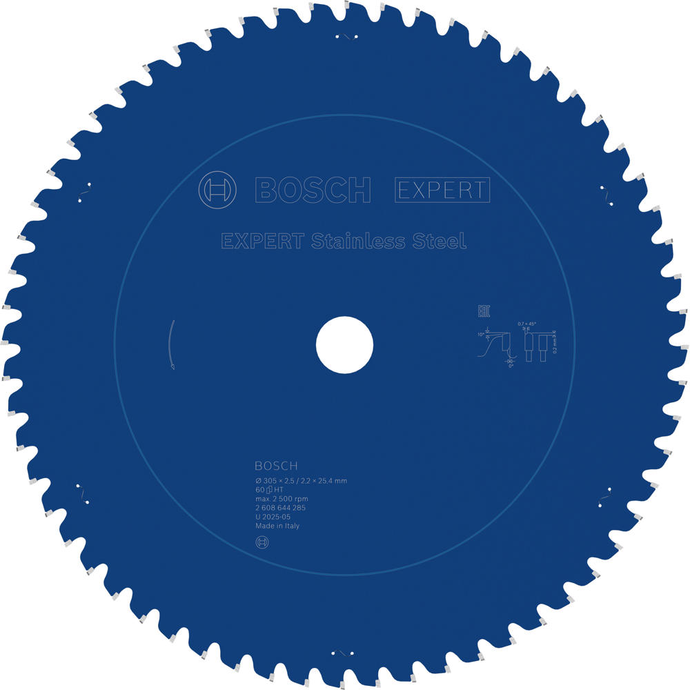 Image of Bosch EXPERT Stainless Steel Cutting Saw Blade 305mm 60T 25.4mm