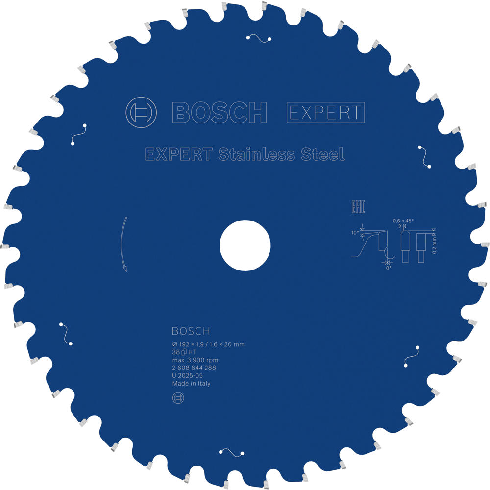 Bosch EXPERT Stainless Steel Cutting Saw Blade 185mm 36T 20mm