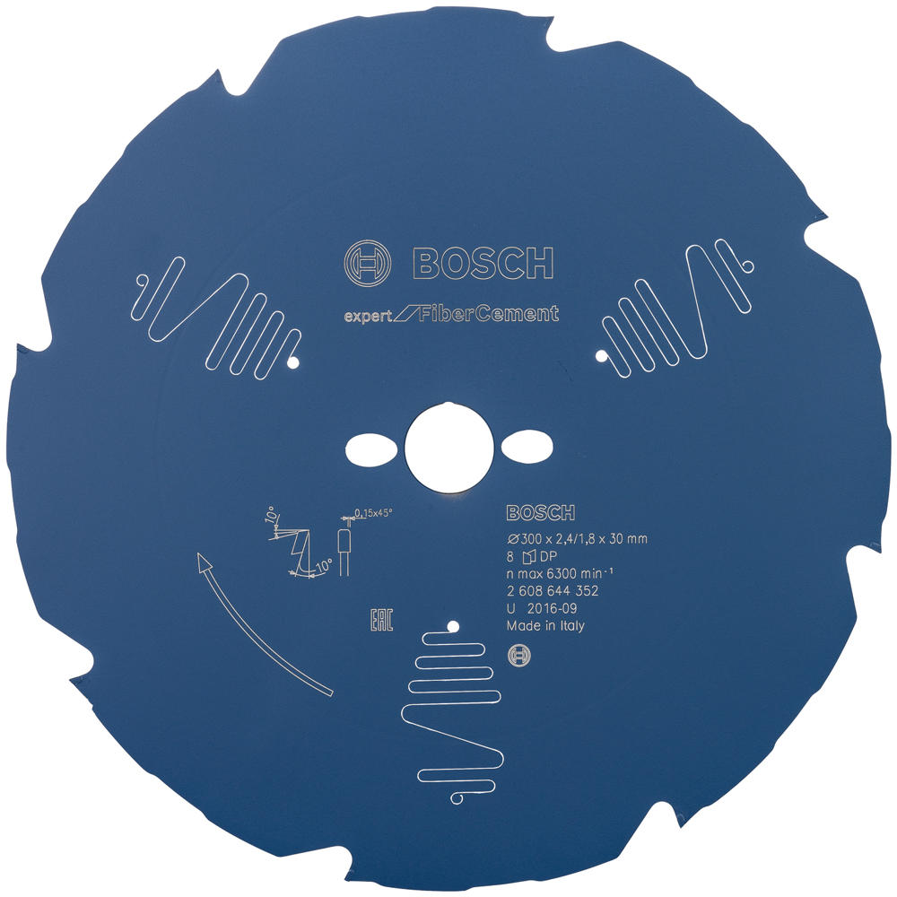 Image of Bosch EXPERT Fiber Cement Cutting Saw Blade 300mm 8T 30mm