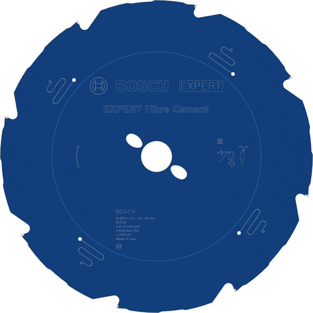 Image of Bosch EXPERT Fiber Cement Cutting Saw Blade 305mm 8T 30mm