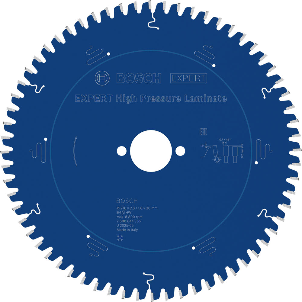 Bosch EXPERT High Pressure Laminate Circular Mitre Saw Blade 260mm 80T 30mm