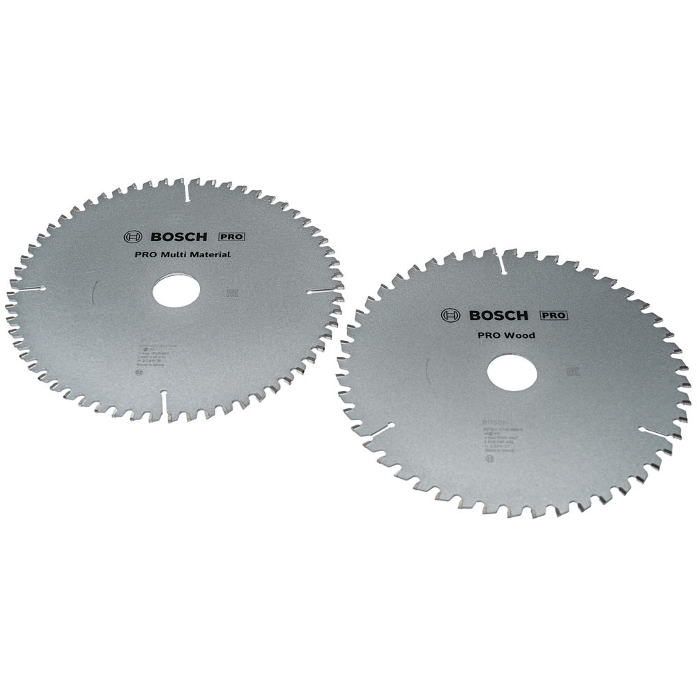 Bosch PRO 2 Piece Multi Material and Optiline Wood Cutting Circular Saw Blade Set 216mm