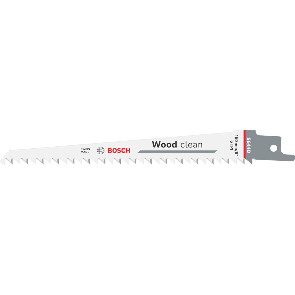 Image of Bosch S644D Wood Cutting Reciprocating Sabre Saw Blades Pack of 5