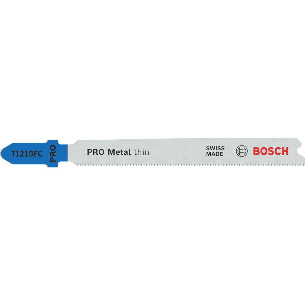 Bosch PRO T121 GFC Thin Metal Cutting Jigsaw Blade Pack of 3