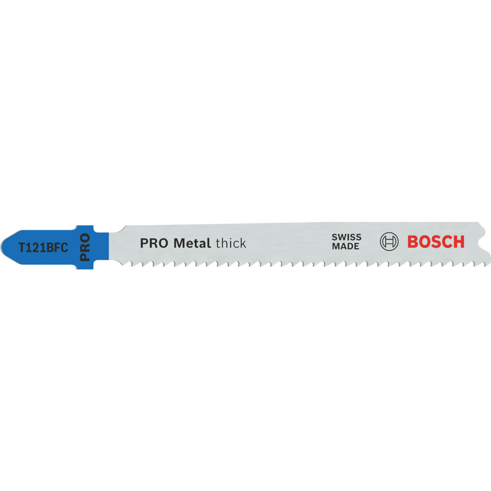 Bosch PRO T121 BFC Thick Metal Cutting Jigsaw Blade Pack of 3