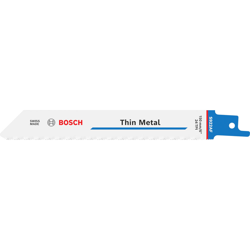 Image of Bosch S922AF Metal Cutting Reciprocating Sabre Saw Blades Pack of 5