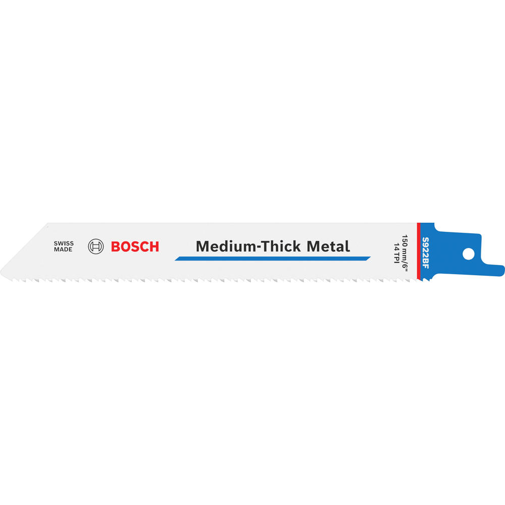 Bosch S922BF Metal Cutting Reciprocating Sabre Saw Blades Pack of 5