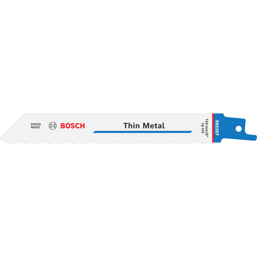 Bosch S922EF Metal Cutting Reciprocating Sabre Saw Blades Pack of 2