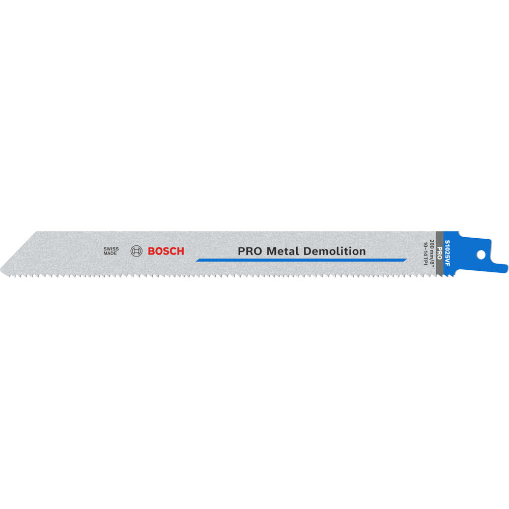 Image of Bosch PRO S1025VF Metal Cutting Reciprocating Sabre Saw Blades 200mm Pack of 5