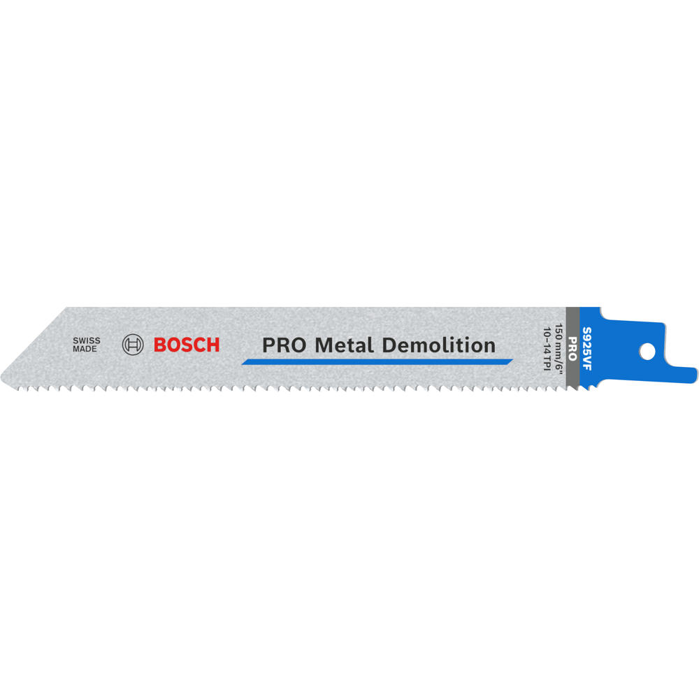 Bosch PRO S925VF Metal Cutting Reciprocating Sabre Saw Blades 150mm Pack of 5
