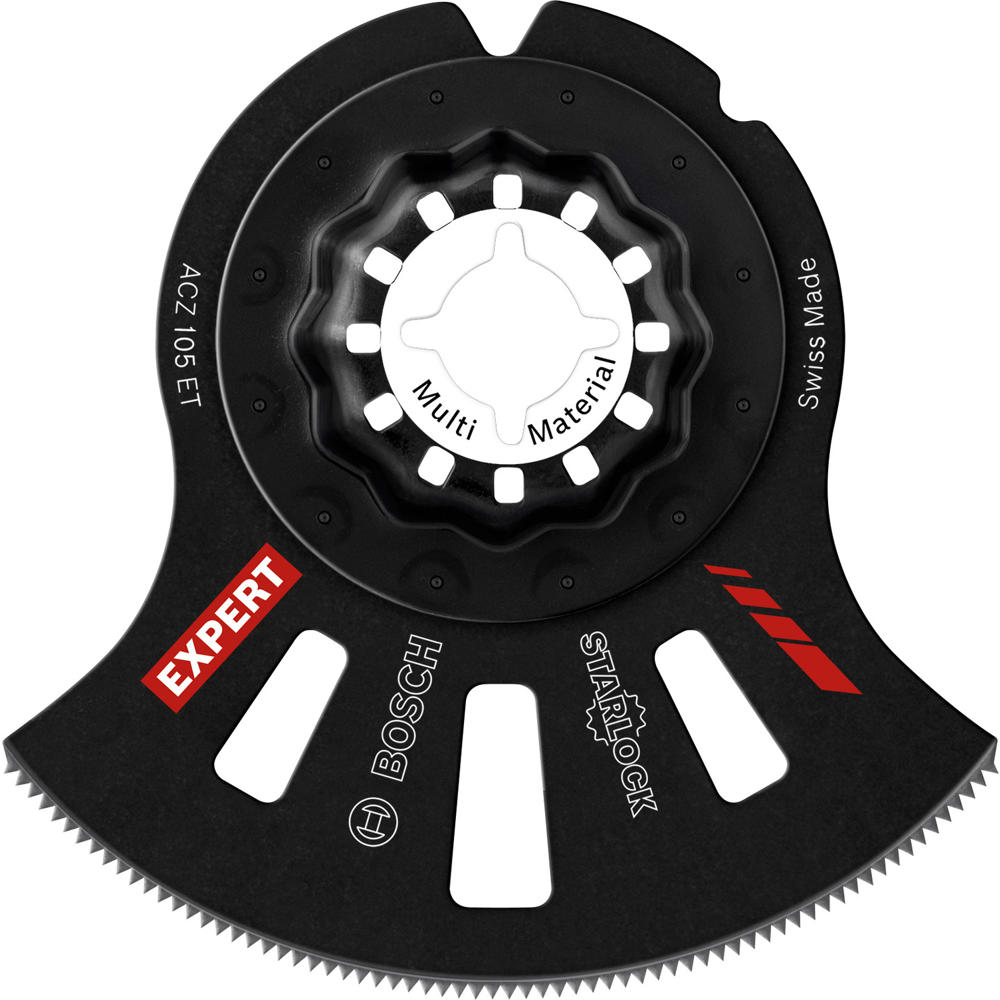 Image of Bosch EXPERT ACZ 105 ET Starlock Oscillating Multi Tool Segment Saw Blade 105mm Pack of 5