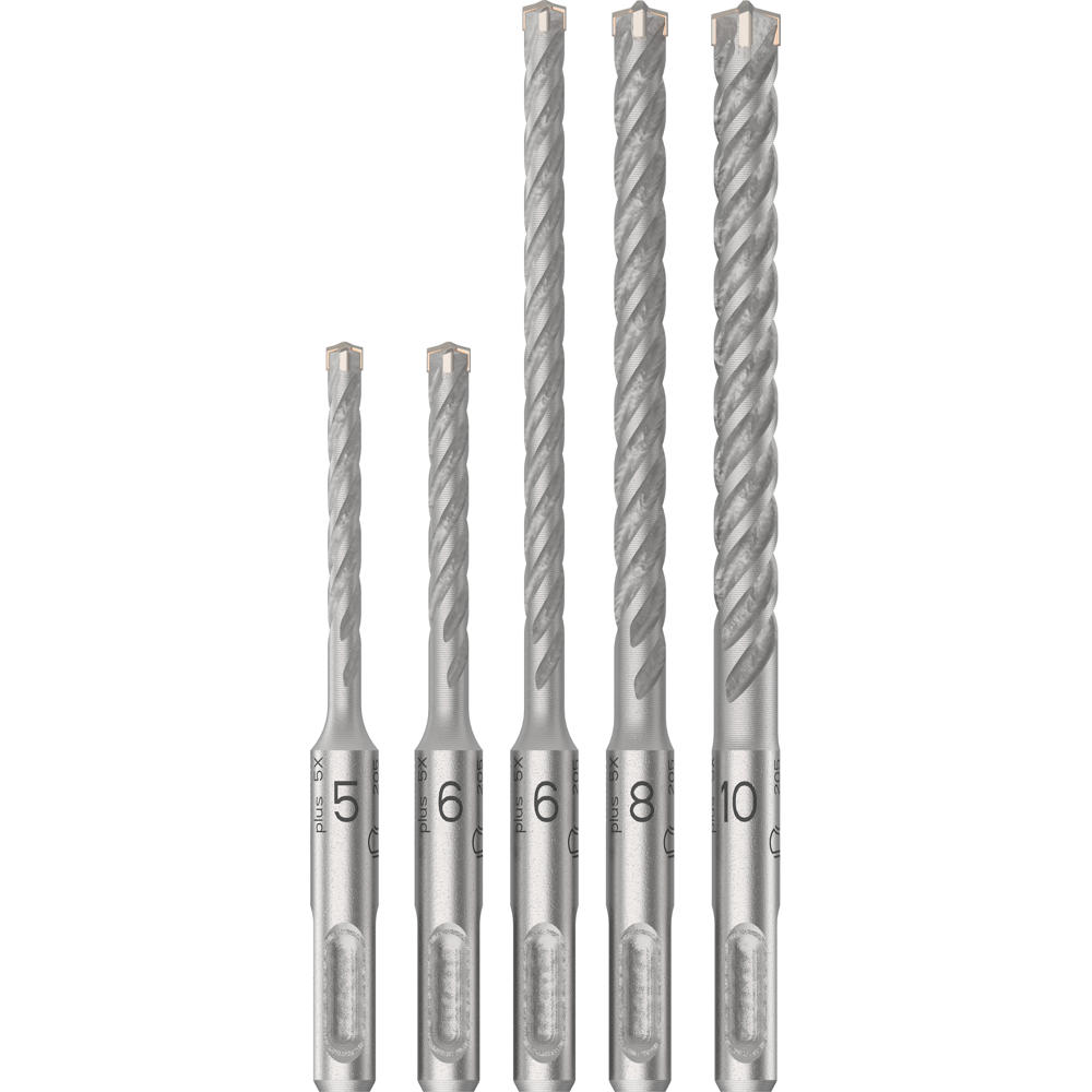 Bosch PRO 10 Piece SDS Plus 5X Drill Bit Set