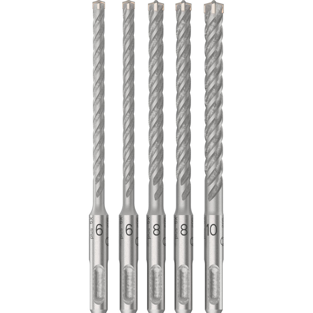 Image of Bosch PRO 5 Piece SDS Plus 5X Drill Bit Set