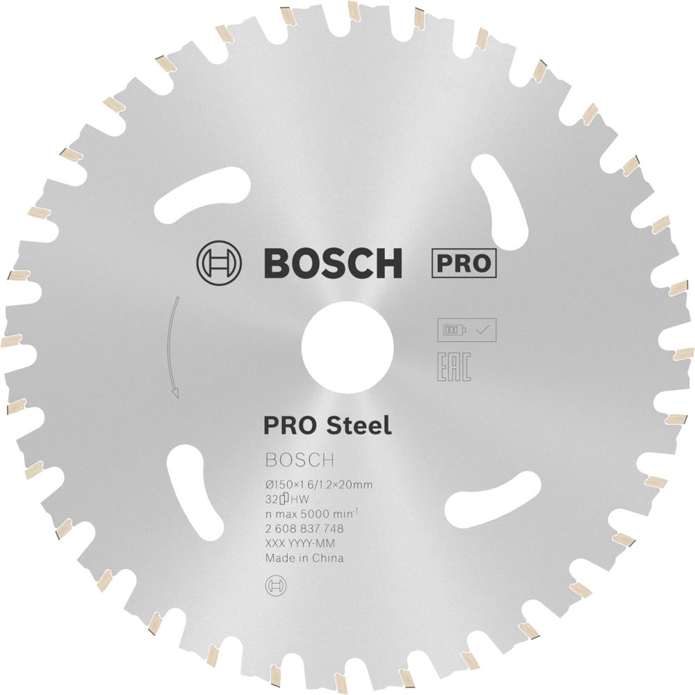 Image of Bosch PRO Cordless Circular Saw Blade for Steel 150mm 32T 20mm