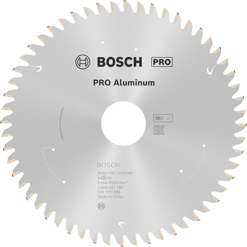 Image of Bosch PRO Cordless Circular Saw Blade for Aluminium 165mm 54T 30mm
