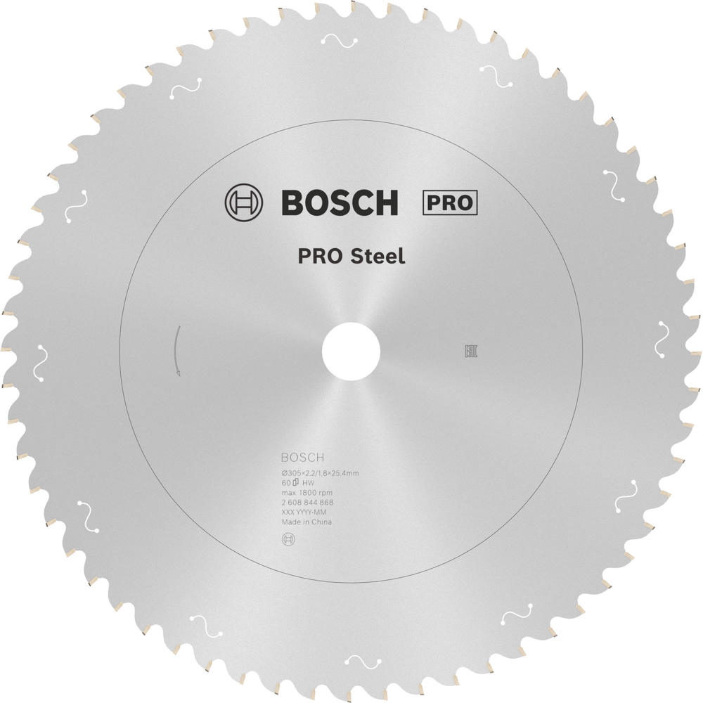 Image of Bosch PRO Circular Saw Blade for Metal Cutting Chop Saws 305mm 60T 25.4mm