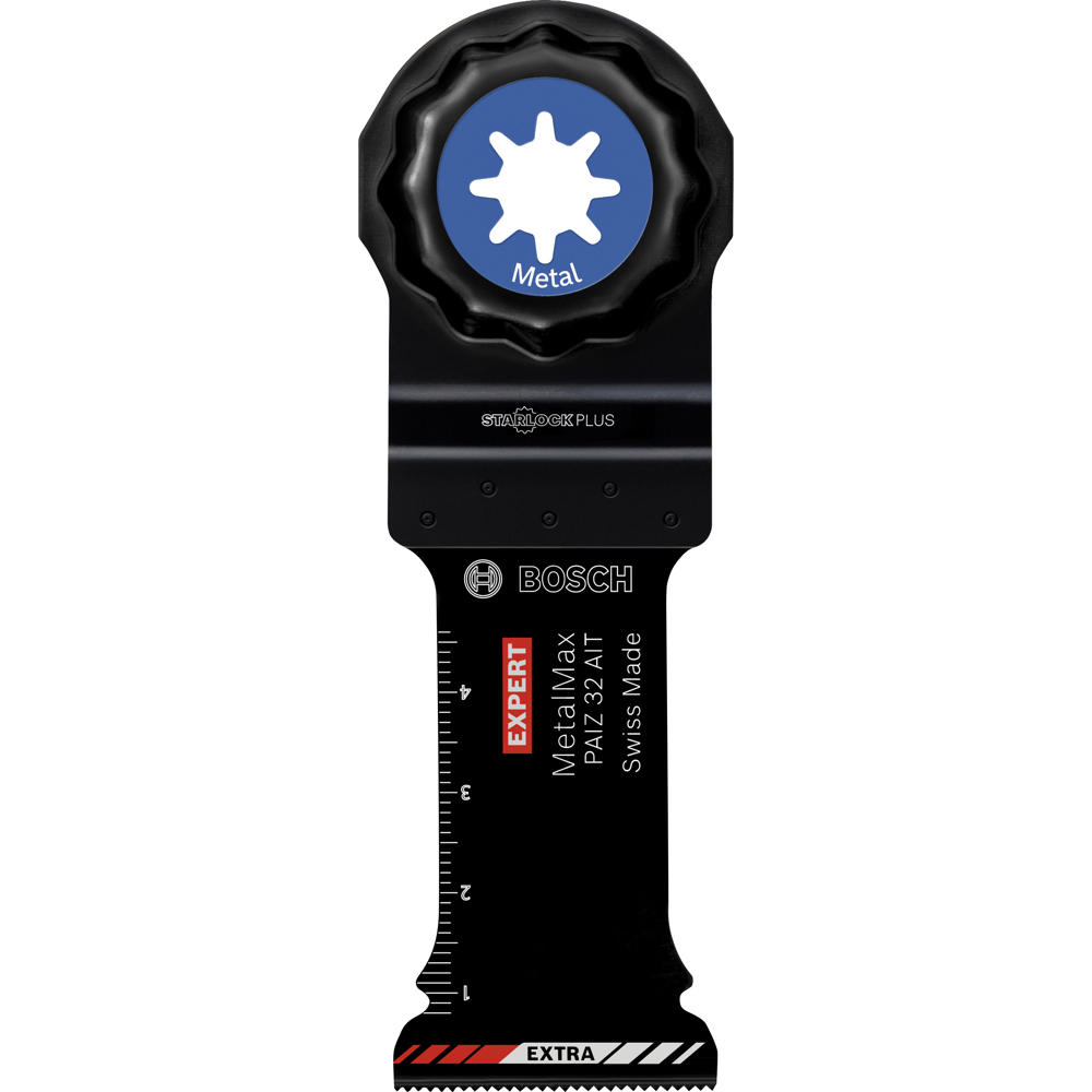 Image of Bosch EXPERT PAIZ 32 AIT Starlock Plus Oscillating Multi Tool Metal Plunge Saw Blade 32mm Pack of 10