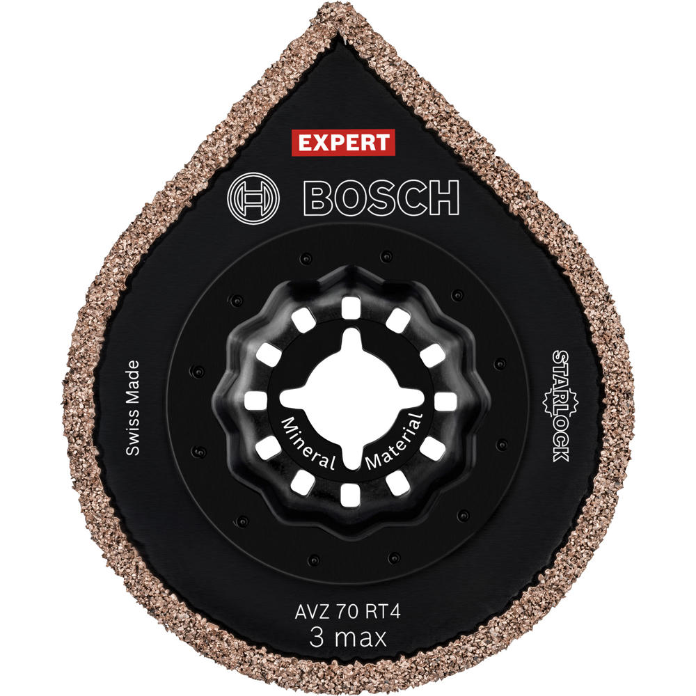 Bosch EXPERT AVZ 70 RT4 Starlock Oscillating Multi Tool Abrasive and Grout Removal Blade 70mm Pack of 10