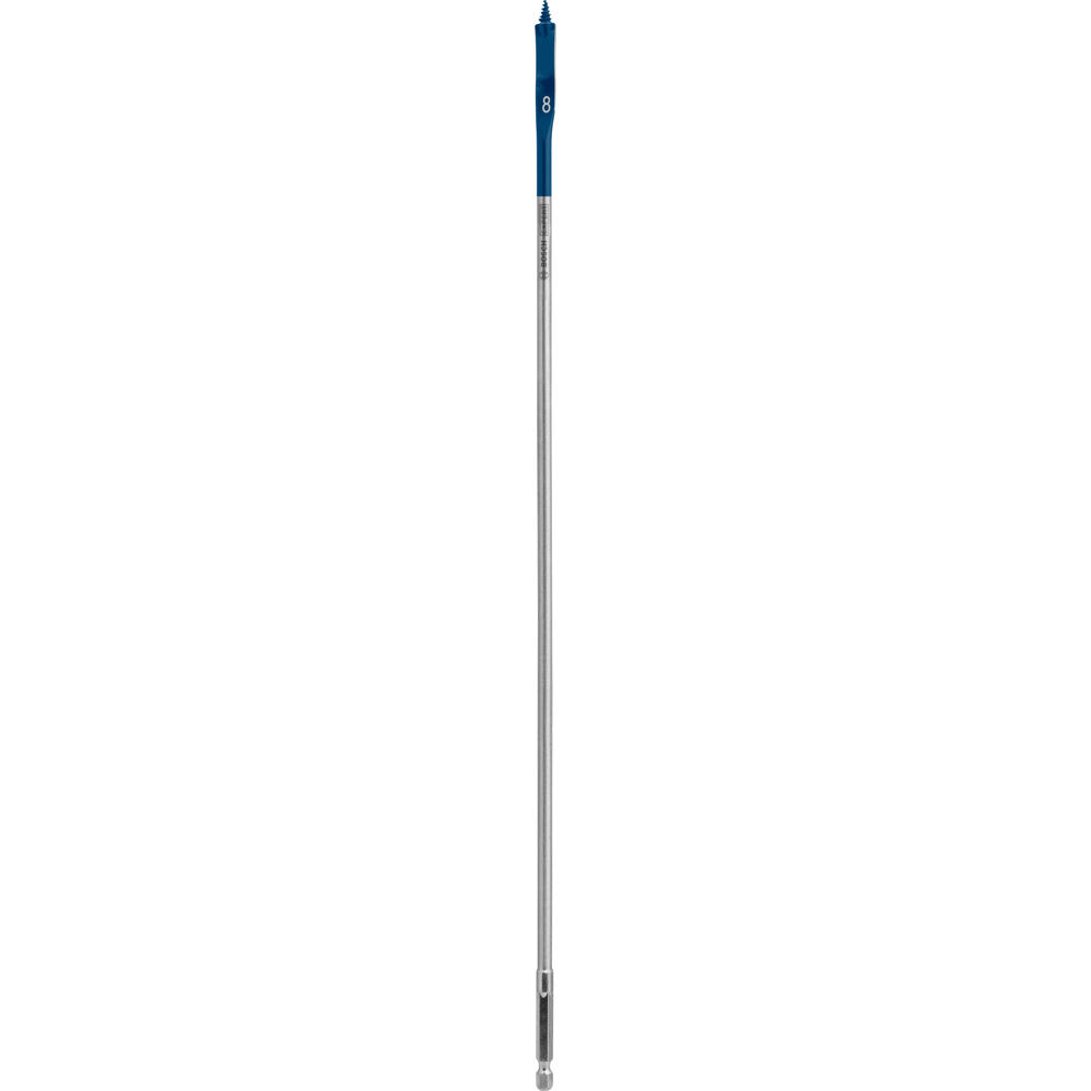 Image of Bosch EXPERT Self Cut Speed Hex Shank Wood Flat Drill Bit 400mm Long 8mm 400mm