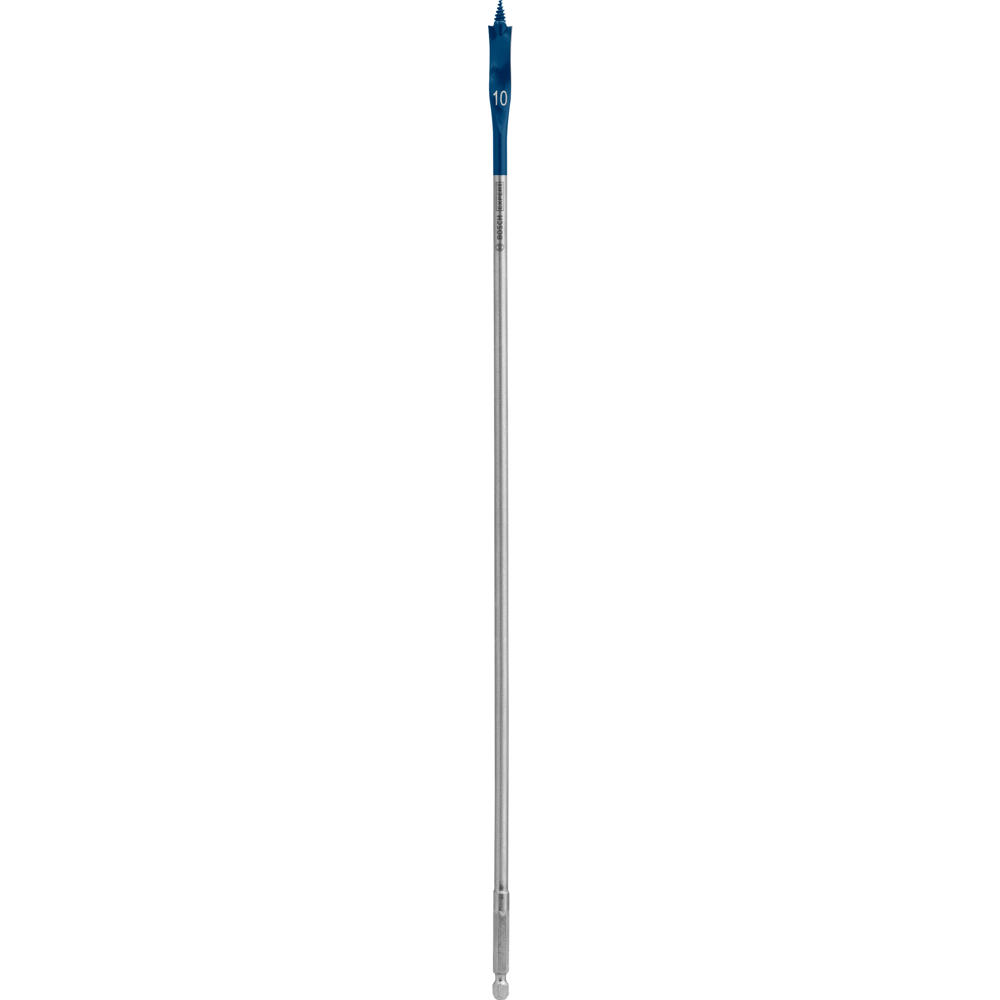 Image of Bosch EXPERT Self Cut Speed Hex Shank Wood Flat Drill Bit 400mm Long 10mm 400mm