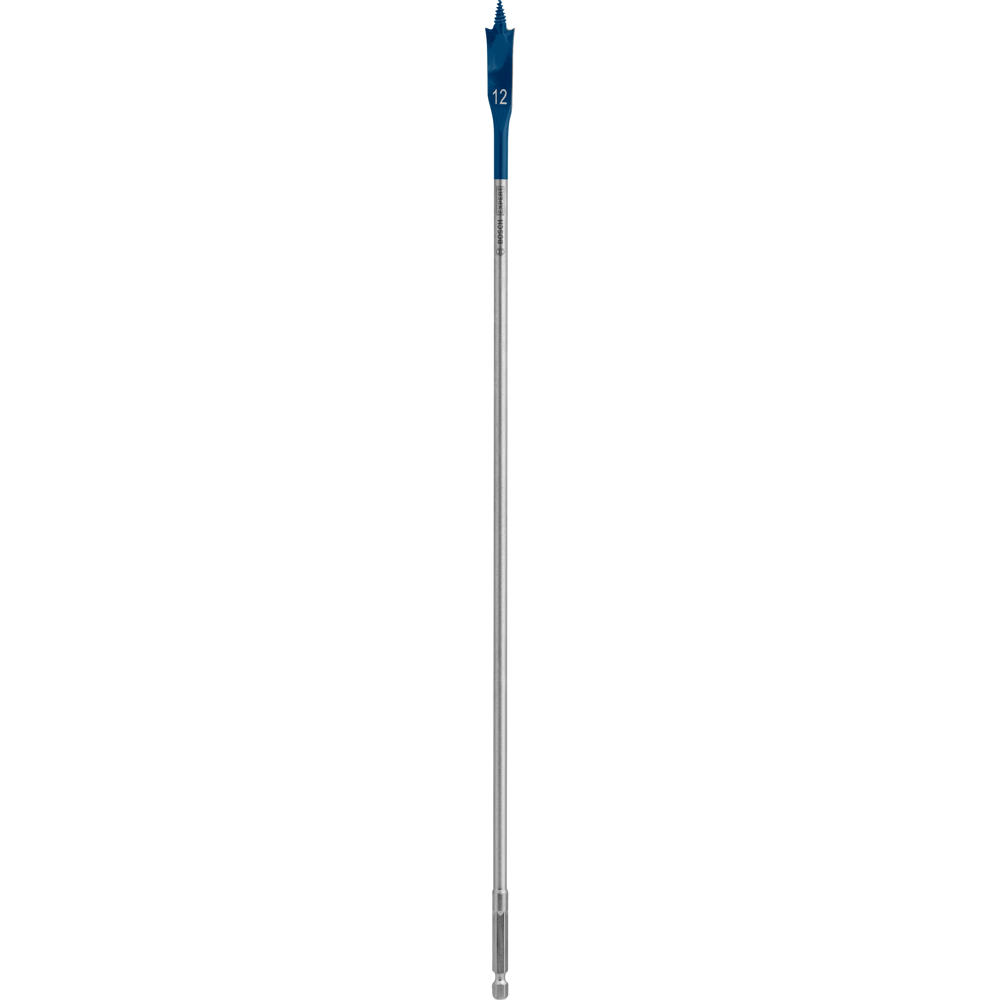 Image of Bosch EXPERT Self Cut Speed Hex Shank Wood Flat Drill Bit 400mm Long 12mm 400mm