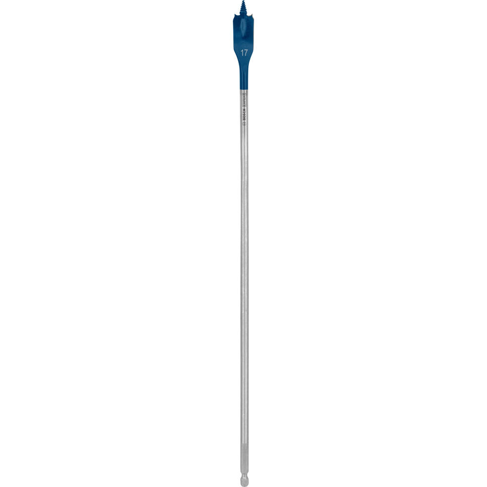 Image of Bosch EXPERT Self Cut Speed Hex Shank Wood Flat Drill Bit 400mm Long 17mm 400mm