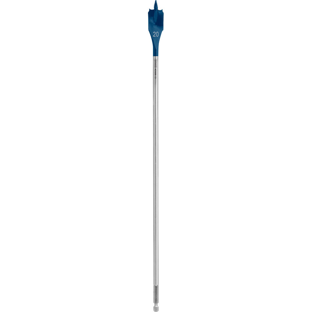 Image of Bosch EXPERT Self Cut Speed Hex Shank Wood Flat Drill Bit 400mm Long 20mm 400mm