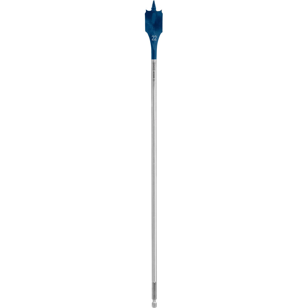 Image of Bosch EXPERT Self Cut Speed Hex Shank Wood Flat Drill Bit 400mm Long 22mm 400mm
