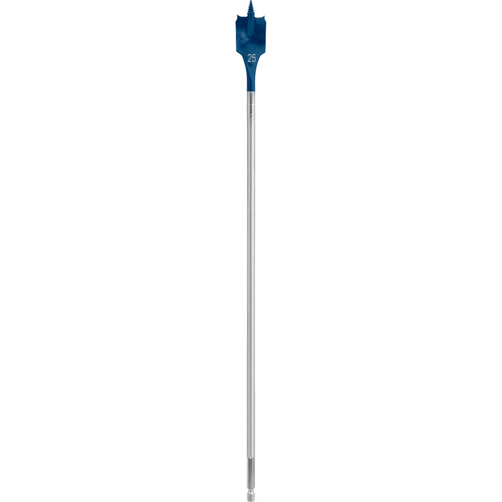 Image of Bosch EXPERT Self Cut Speed Hex Shank Wood Flat Drill Bit 400mm Long 25mm 400mm